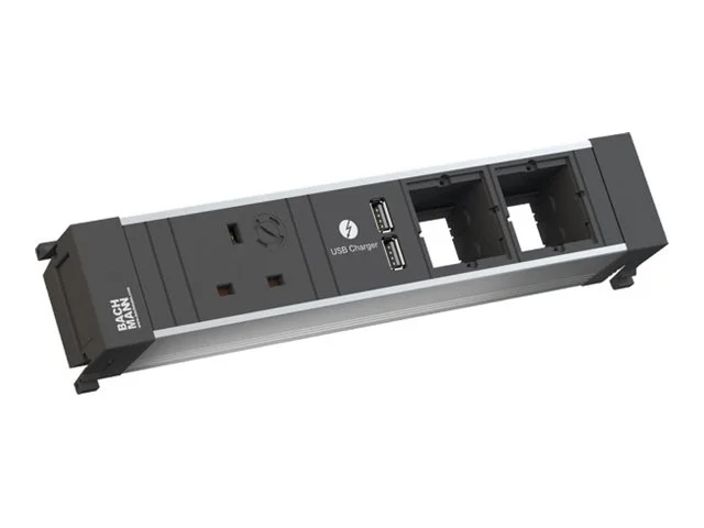 BACHMANN POWER FRAME 1xUK USB Chargr 2CM