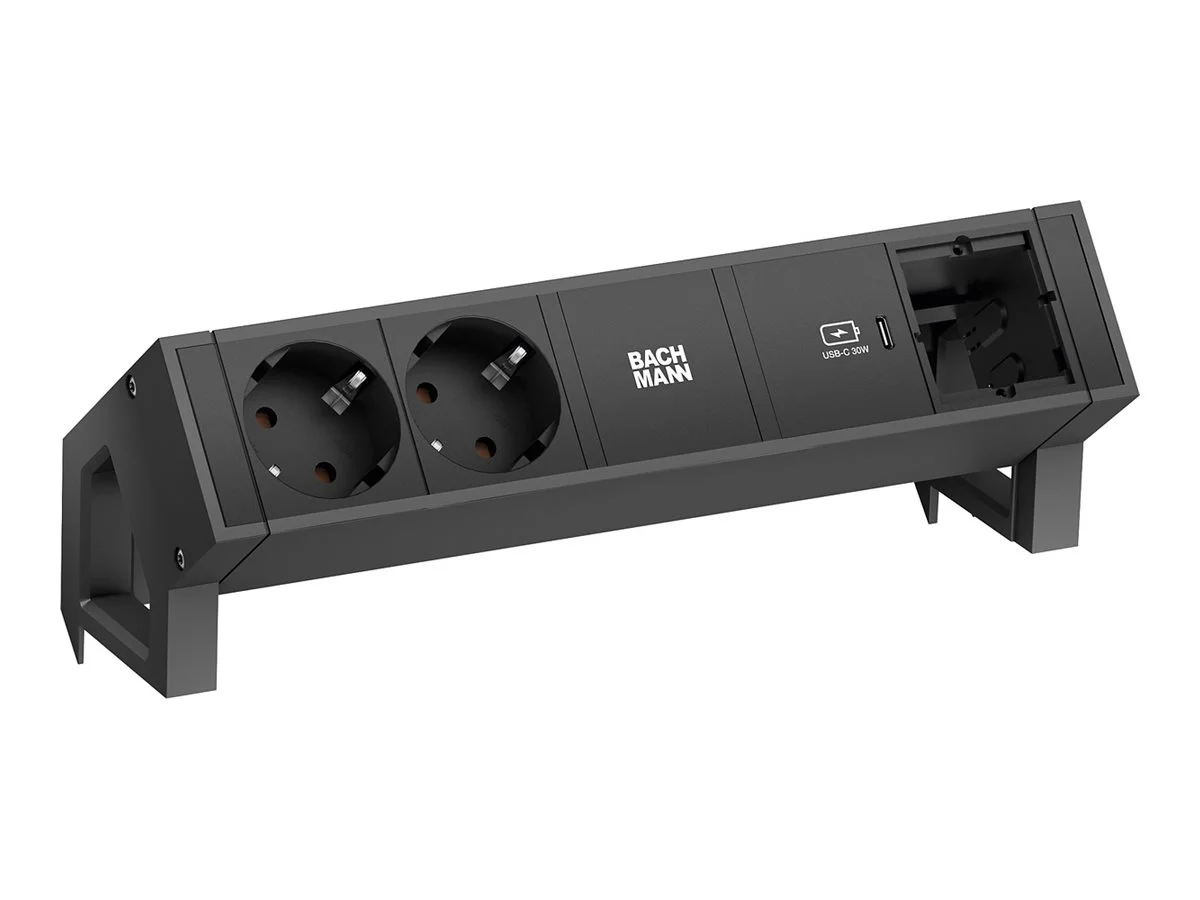 BACHMANN DESK2 2xUTE 1xUSB C 30W 1xCM