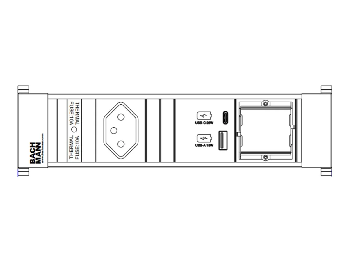 BACHMANN POWER FRAME S 1xCH 1xCM 1xUSB A