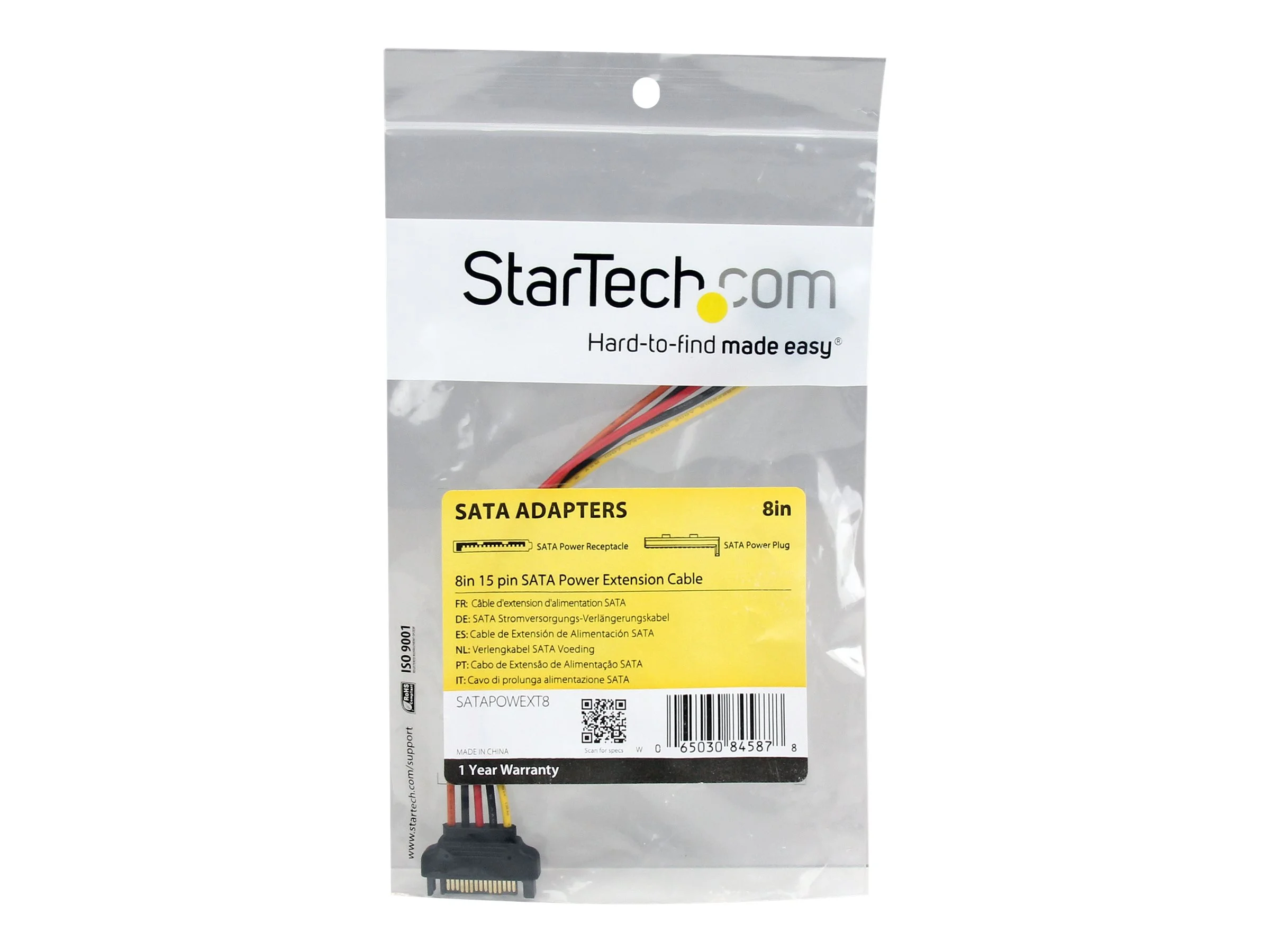 STARTECH 20cm 15pin SATA Power Ext Cable