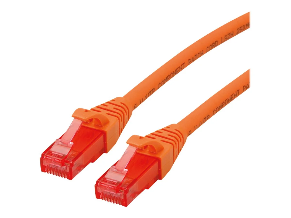ROLINE Patchkabel Kat.6 orange 0,3m