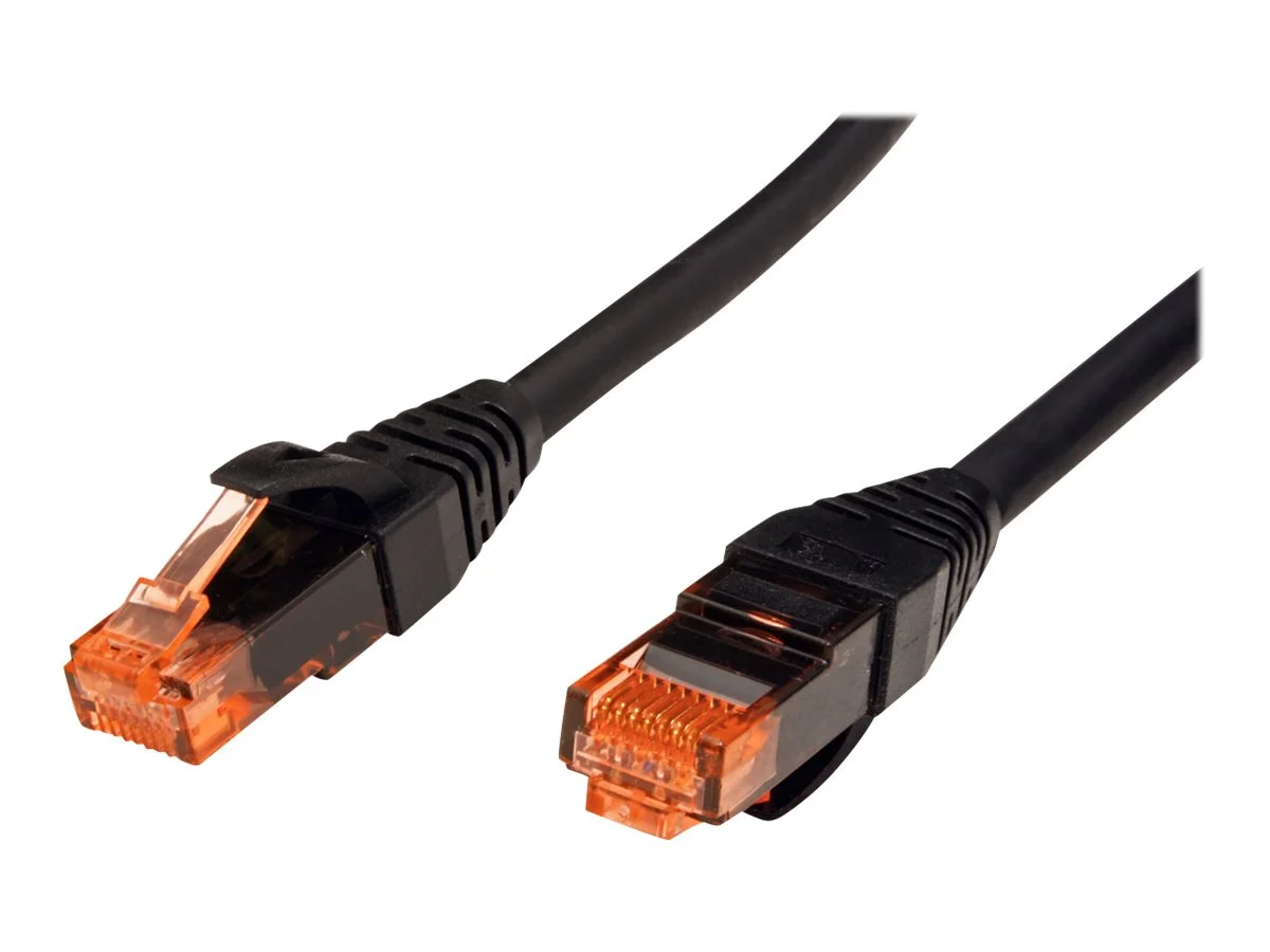 ROLINE Patchkabel Kat.6 schwarz 0,5m