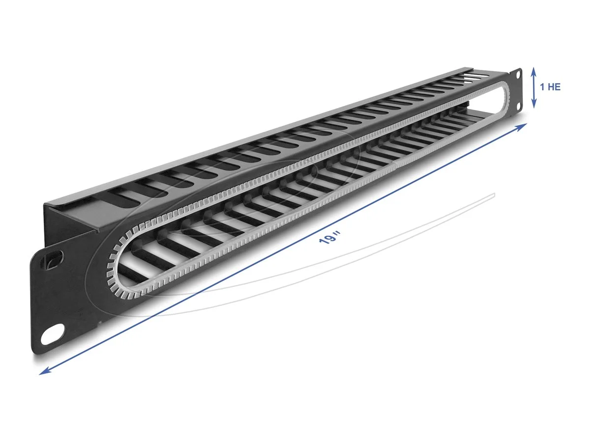 DELOCK 48,26cm 1 HE Kabelmanagement Rang