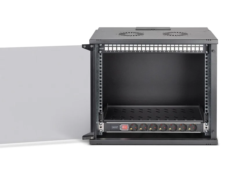 DIGITUS 48,26cm Netzwerk-Set 9HE Wandgeh