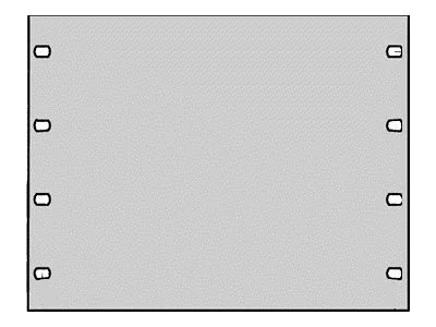 SCHROFF 48,26cm-Blindblende 2 HE RAL