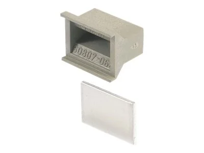 SCHROFF Griff in Trapezform grau