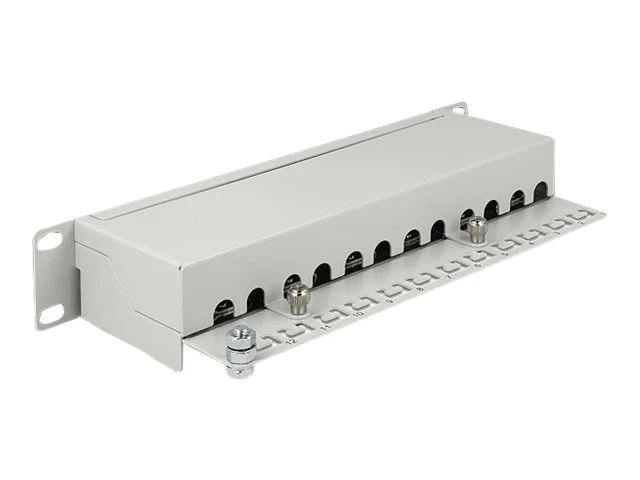 DELOCK 10 Patchpanel 12Port Cat.6A grau