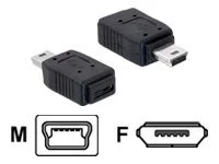 DELOCK Adapt. USB mini St/USB micro B Bu
