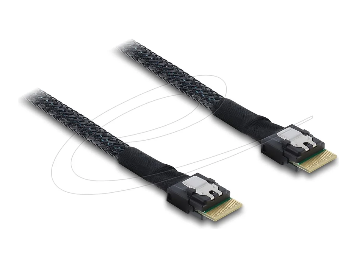DELOCK PCIe 4.0 Kabel Slim SAS SFF-8654
