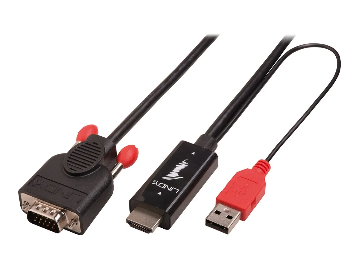 LINDY Kabel HDMI an VGA aktiv 3m