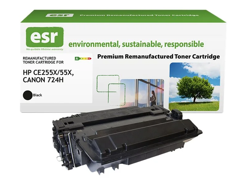 ESR cartr HP CE255X blk reman 12.5k