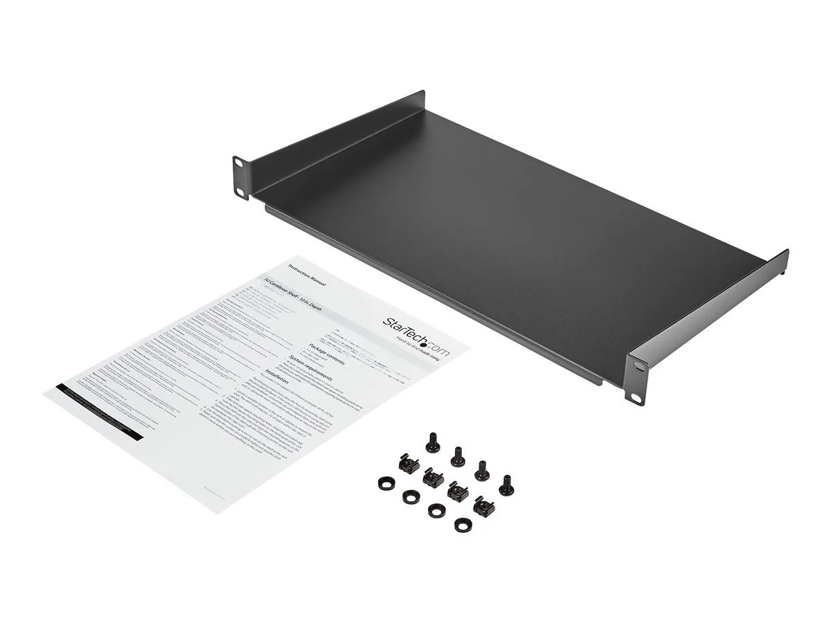 STARTECH 1U Rack Shelf 10in Rack