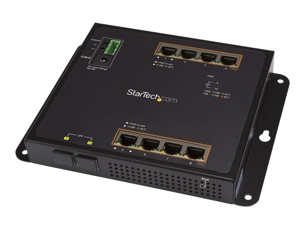 STARTECH.COM 8 Port PoE+ Gigabit Etherne