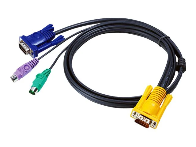 ATEN 2L-5202P KVM-Kabel VGA PS/2 1,8m