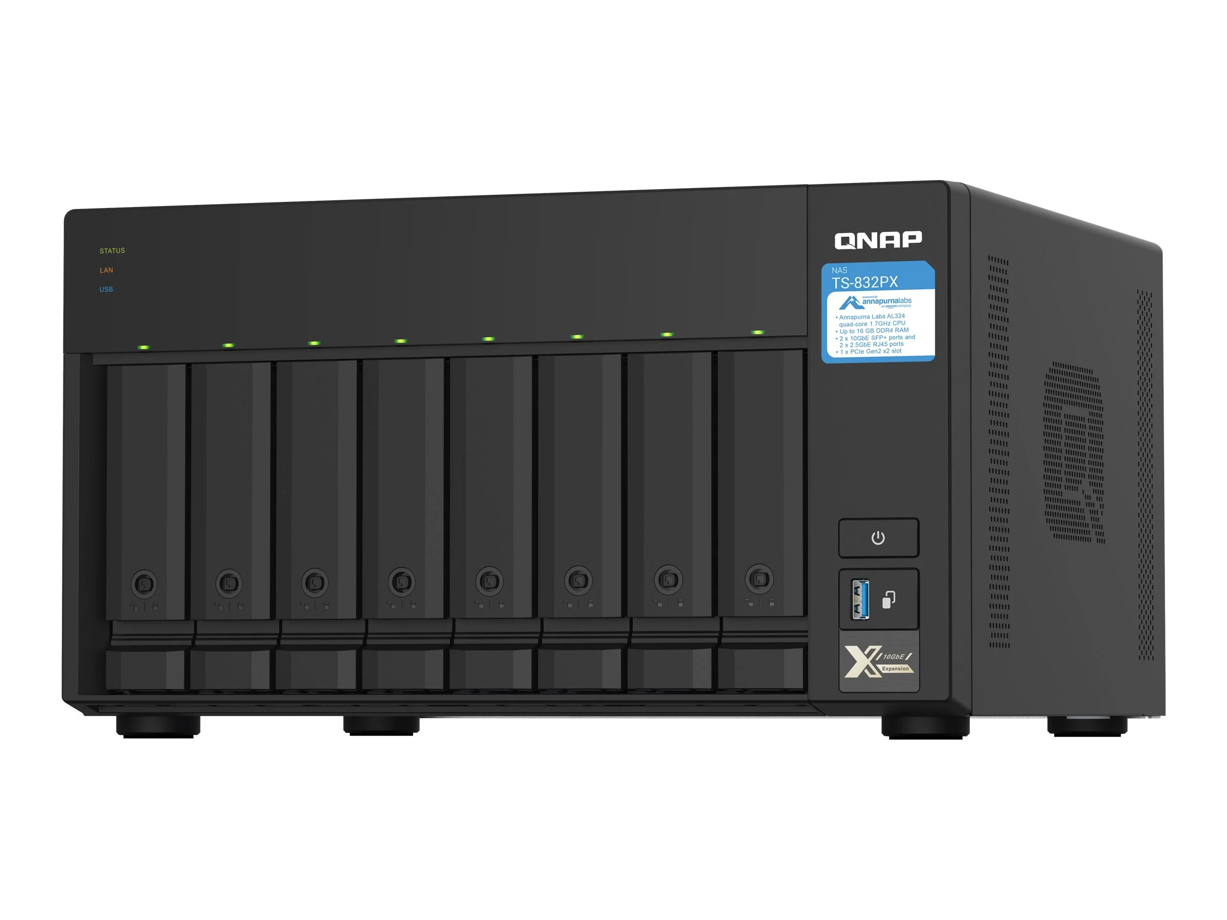 QNAP TS-832PX-4G NAS AL324 4GB