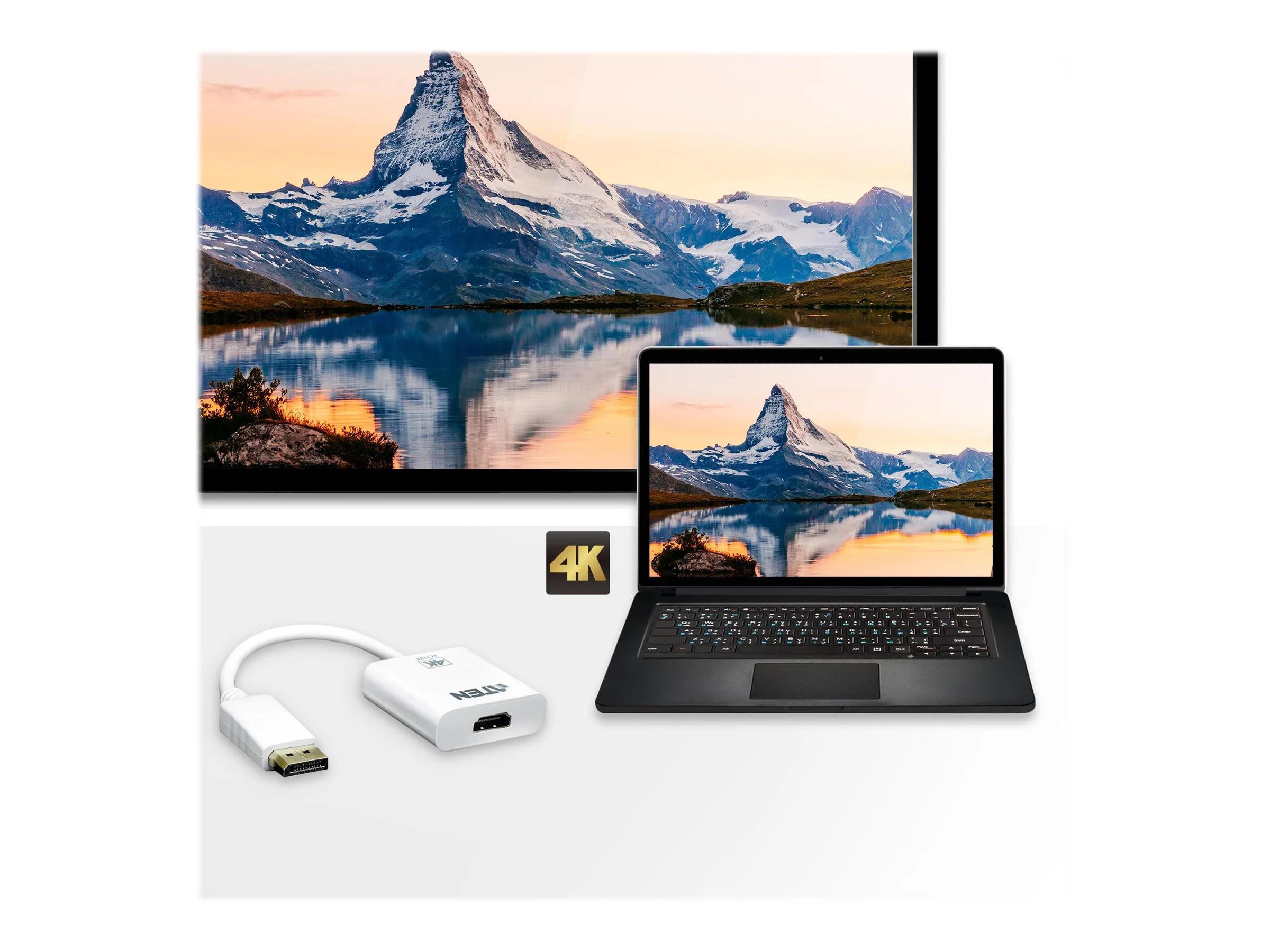 ATEN VC986 DisplayPort to 4K HDMI Adapt