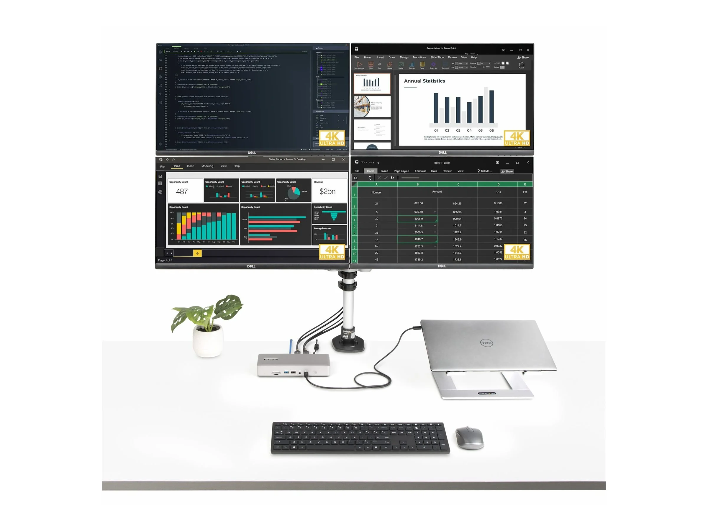 STARTECH Thunderbolt 4 Dock 2x HDMI/DP