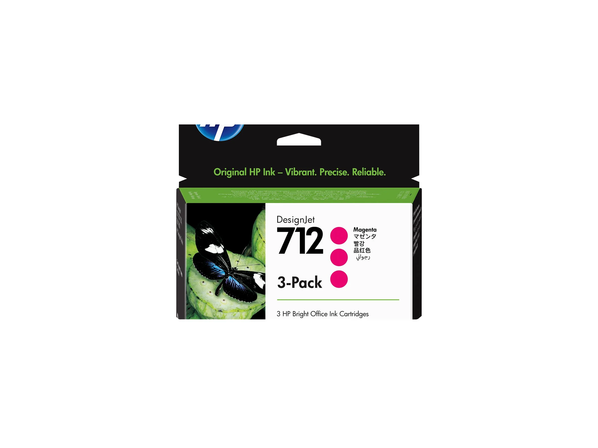 HP 712 3-Pack 29-ml Magenta DesignJet