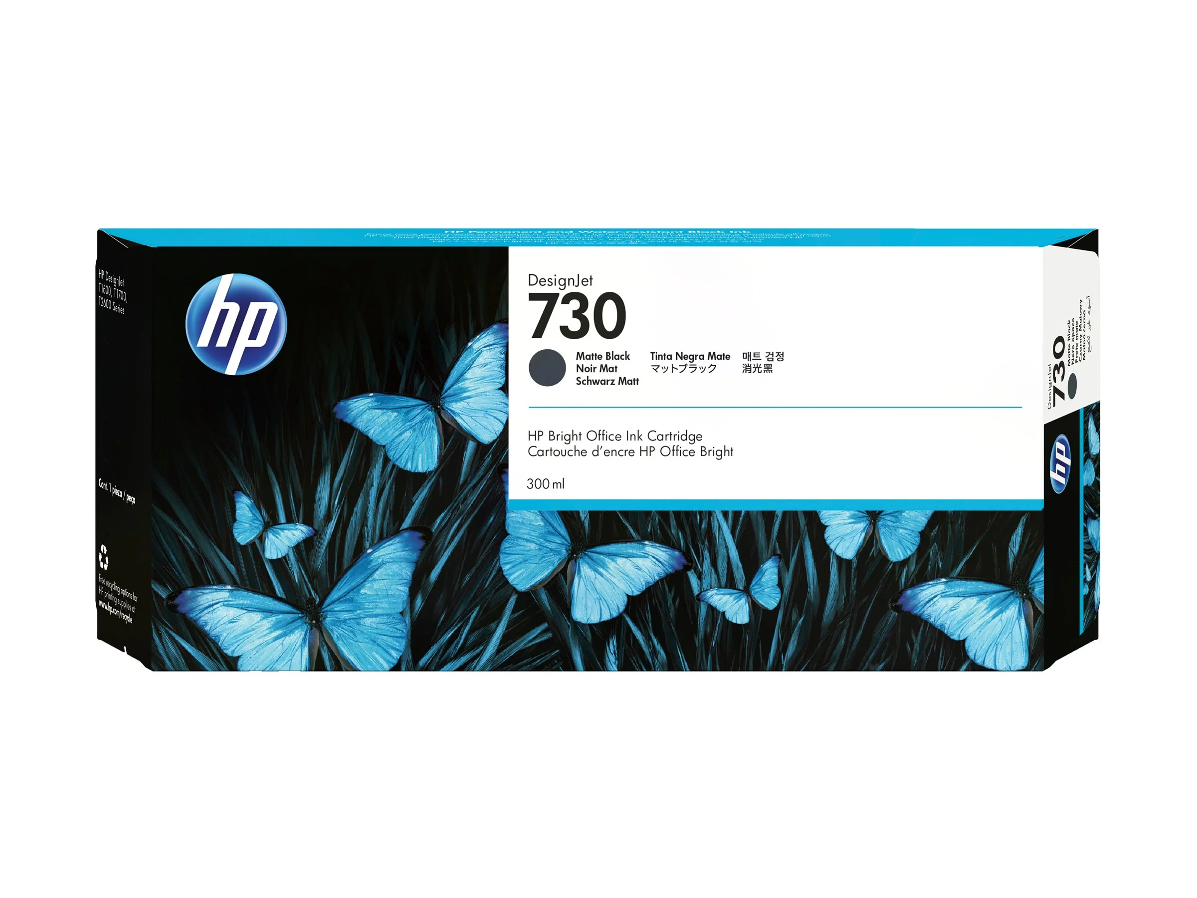 HP 730 300 ml Tinte Matt Schwarz