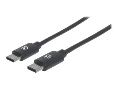 MANHATTAN USB 2.0 Typ C-Kabel 3m schwarz
