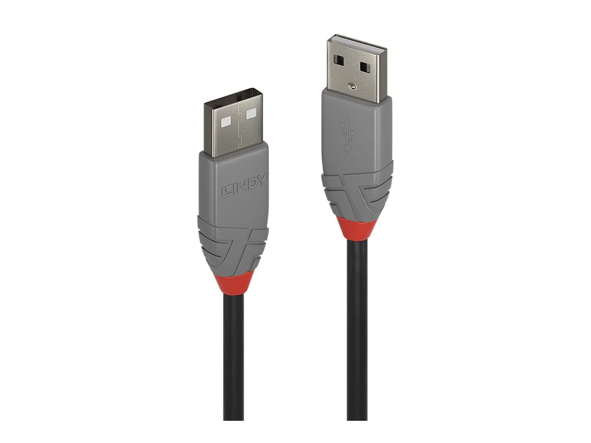 LINDY 3m USB 2.0 A Kabel Anthra Line