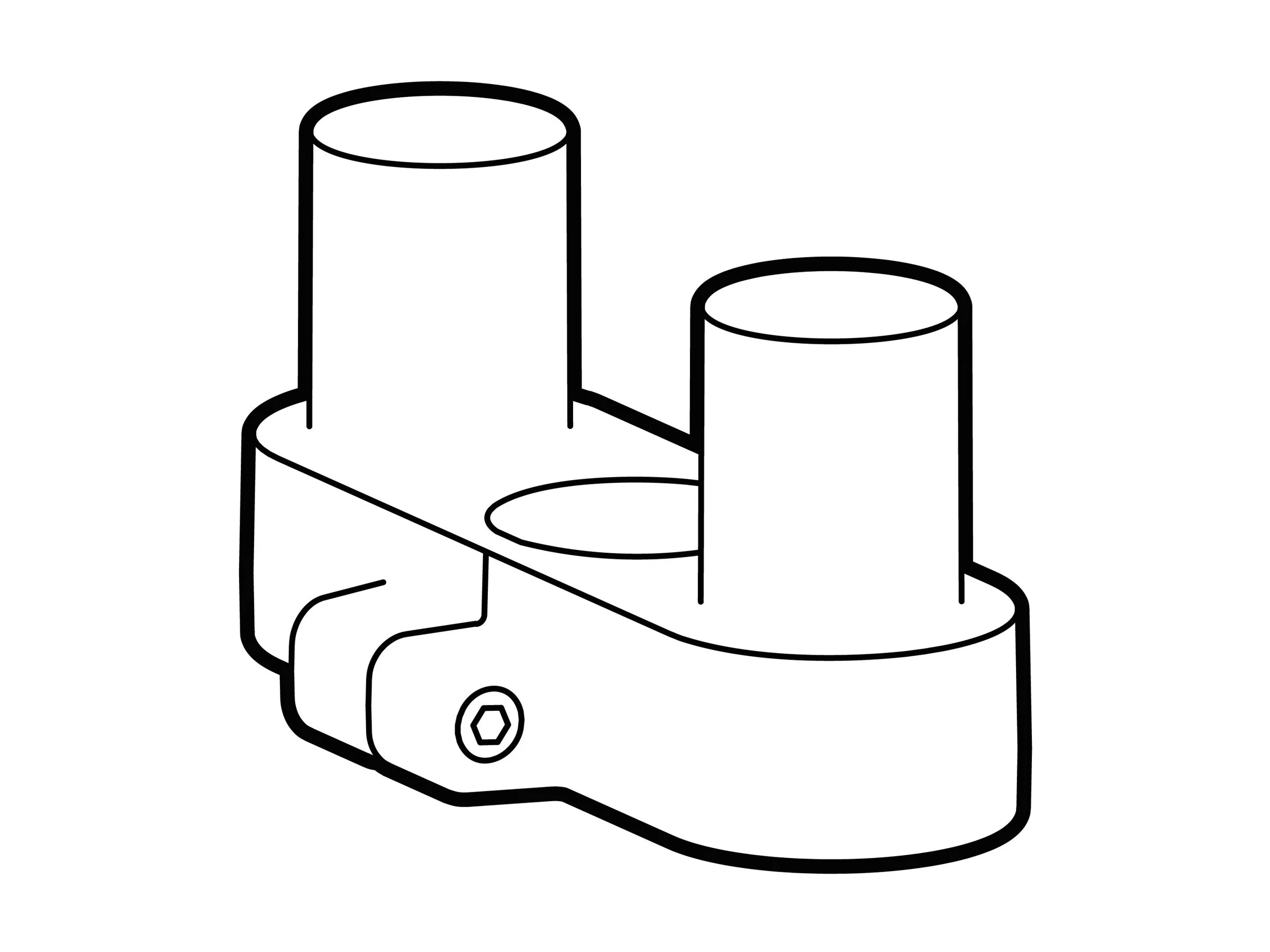 ERGOTRON ACCESSORY SINGLE TO DUAL SIDE-B