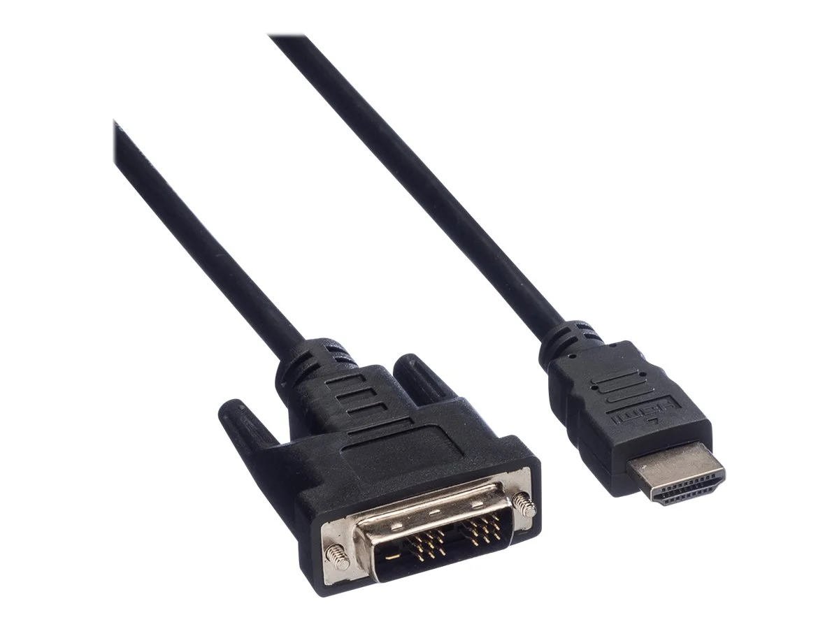 VALUE Kabel DVI 18+1 ST - HDMI ST 3m