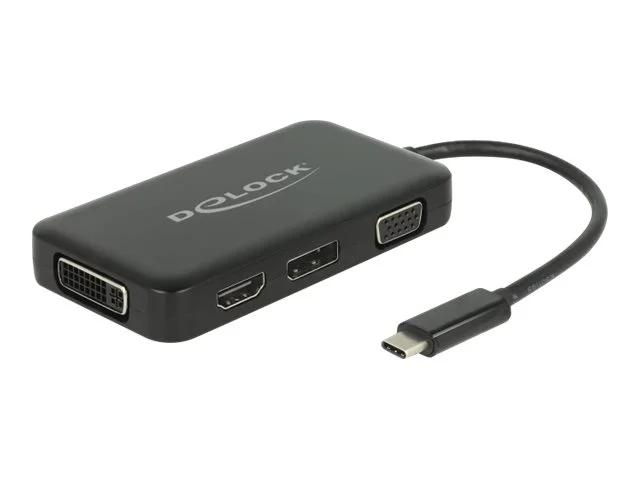 DELOCK Adapter USB Type-C > VGA/HDMI/DVI