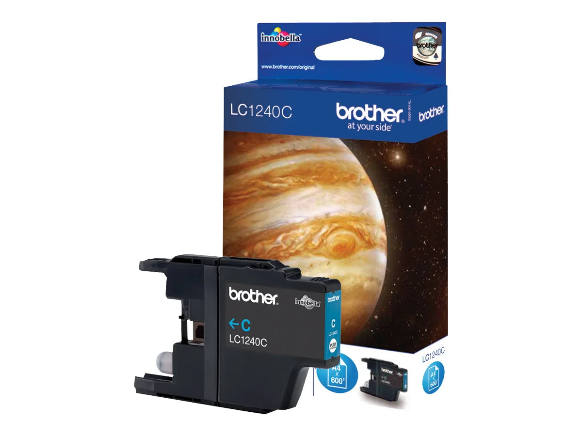 BROTHER LC1240C Tinte cyan 600Seiten