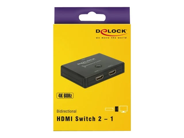 DELOCK HDMI 2-1 Umschalter bidir 4K 60Hz