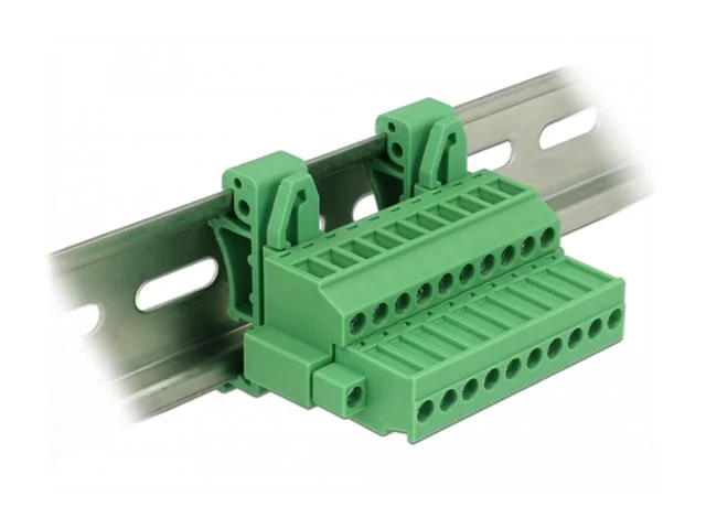 DELOCK Terminalblock Hutschienen 10 Pin