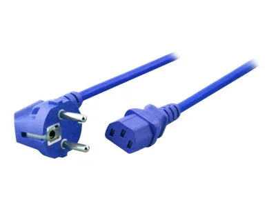 EFB Netzkabel auf C13 90Grad 1,8m blau