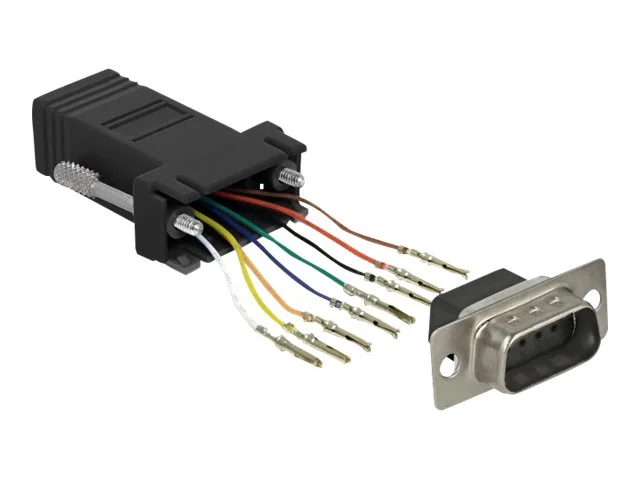DELOCK Adapter Sub-D 9 Pin zu RJ45 schw.