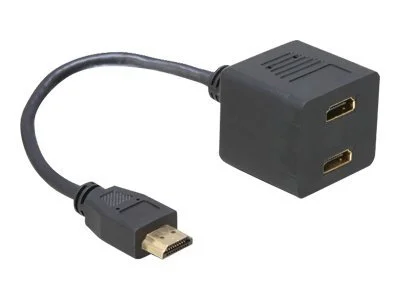 DELOCK Adapter HDMI Steck 2x HDMI Buchse