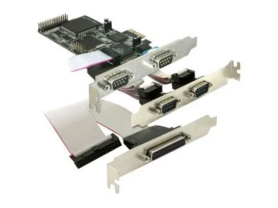 DELOCK PCI Express Karte 4xSer 1xPar