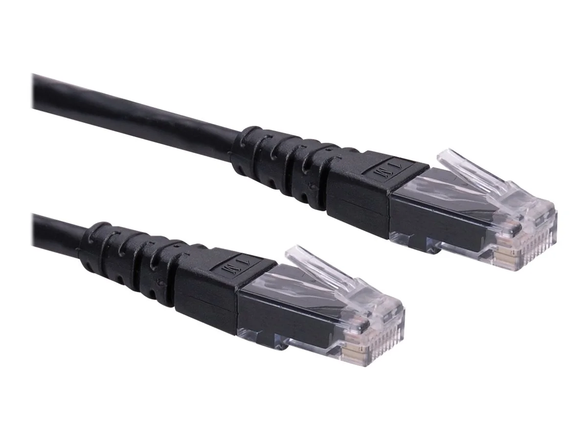 ROLINE Patchkabel Kat.6 schwarz 1m