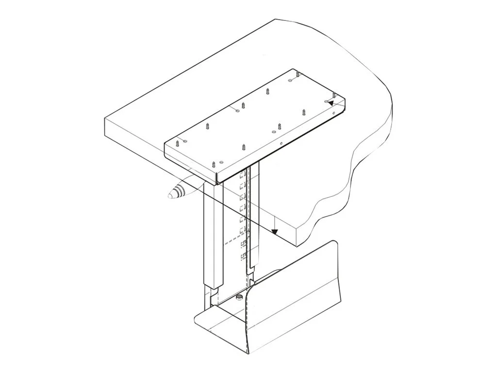 ROLINE PC-Halter dreh- und ausziehbar