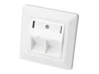 DIGITUS Leerdose Keystone 2xRJ45