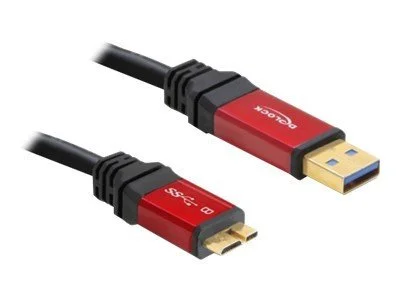 DELOCK Kabel USB 3.0 rot A> micro-B 5.0m