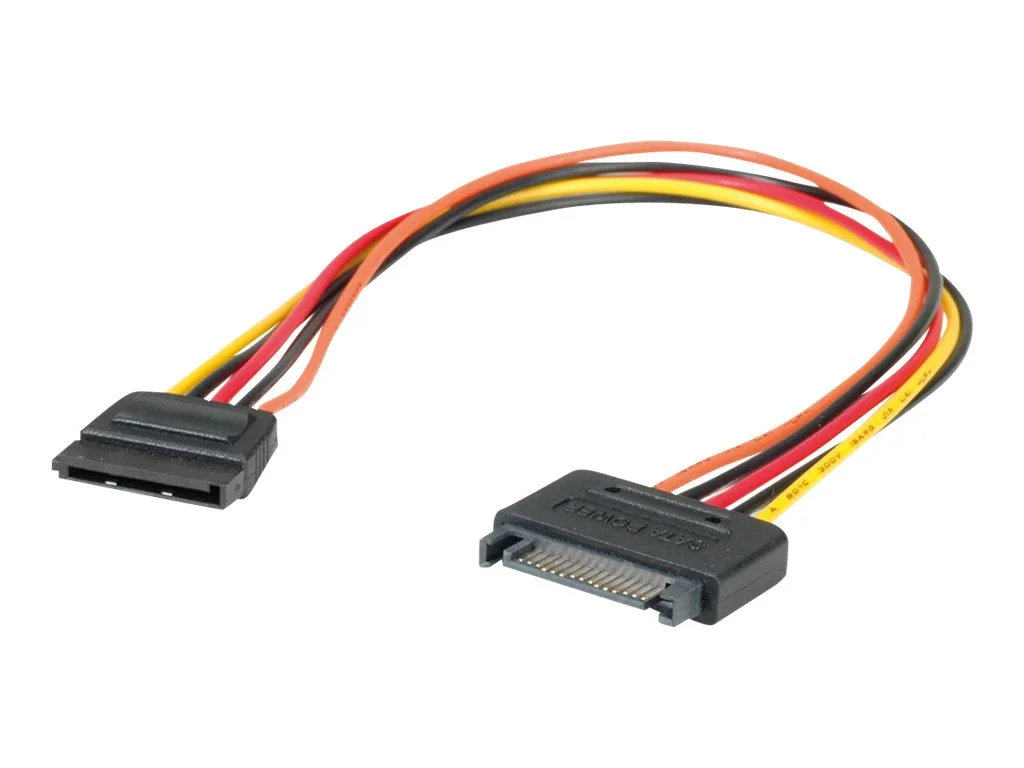 ROLINE SATA Stromverlängerungskabel 0,3m