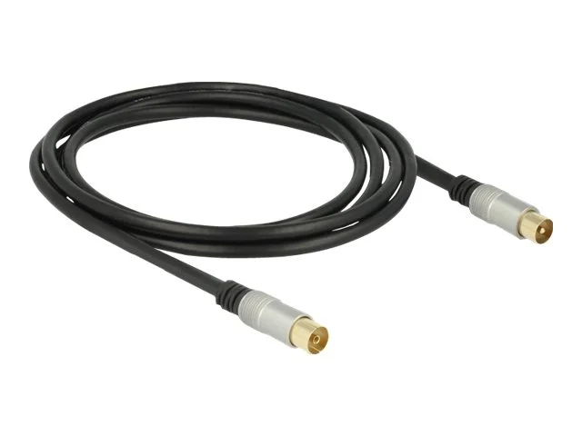 DELOCK Kabel IEC >IEC RG-6/U 2m schwarz