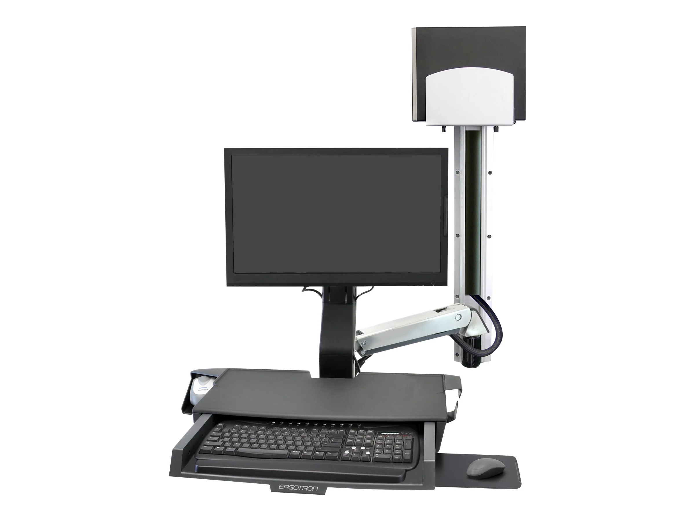 ERGOTRON SV Sit-Stand Combo System silve