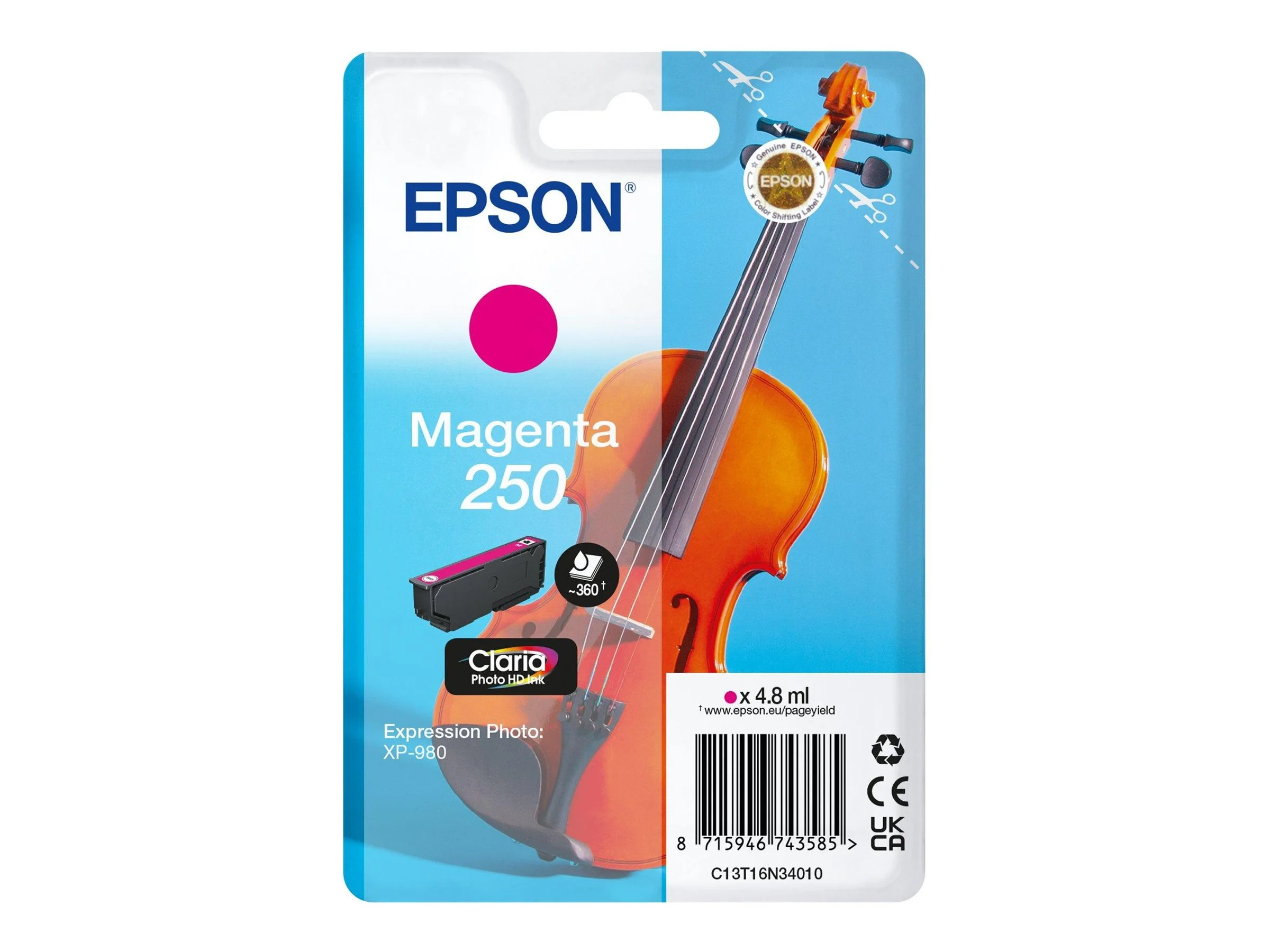 EPSON Singlepack Magenta 250 ink