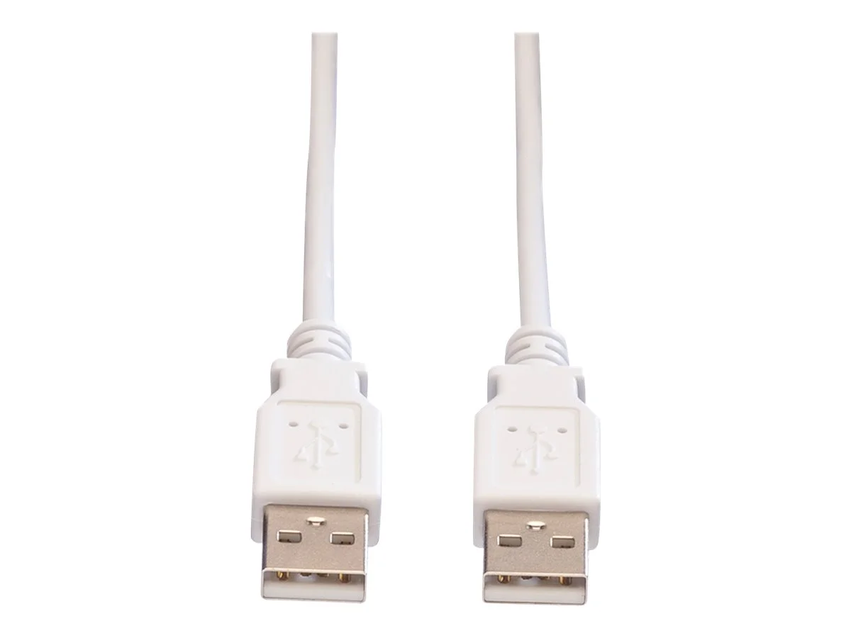 VALUE USB 2.0 Kabel Typ A-A weiss 3m