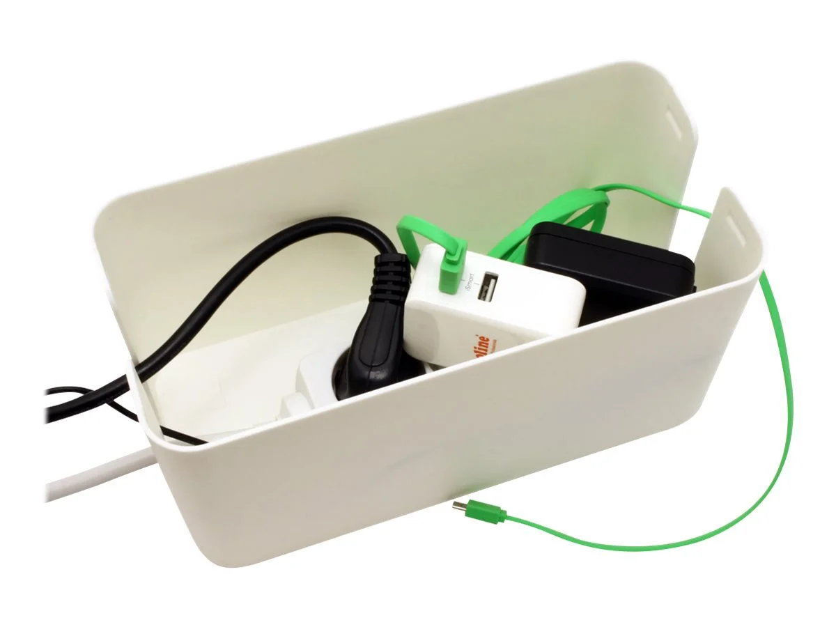 VALUE Kabel-Box klein weiss