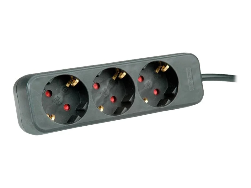 ROLINE 3fach Steckdosenleiste ohne Schal