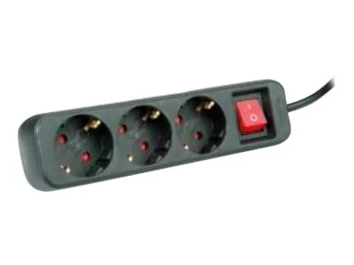 ROLINE 3fach Steckdosenleiste mit Schalt