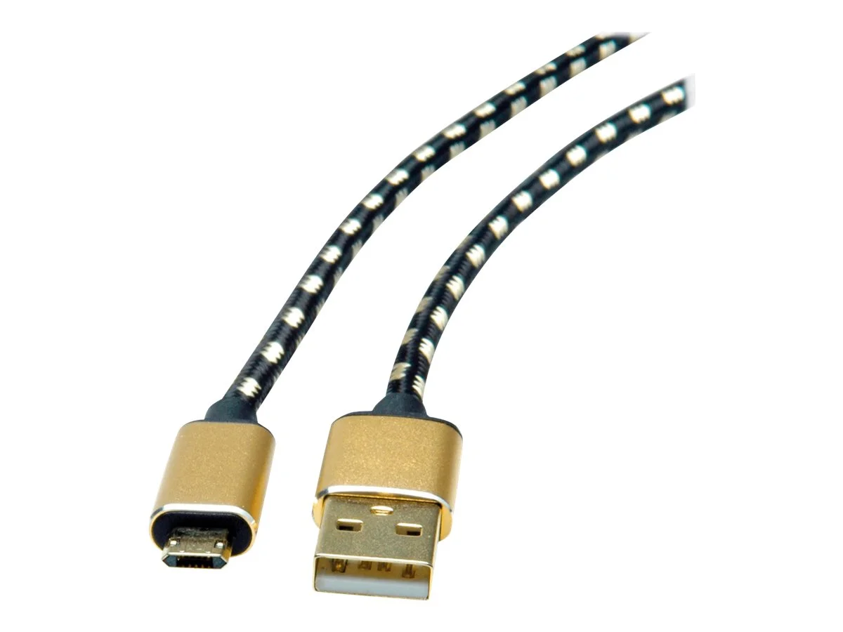 ROLINE GOLD USB 2.0 Kabel Typ A 0,8m