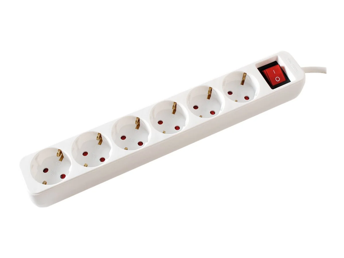 VALUE 6-fach Steckdosenleiste Schalter6m