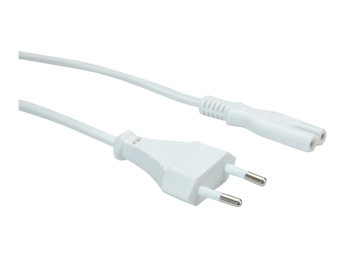 VALUE Netzkabel Euro-Flachstecker C7 1m